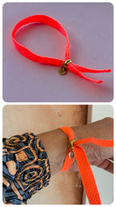 Neon oranje armband